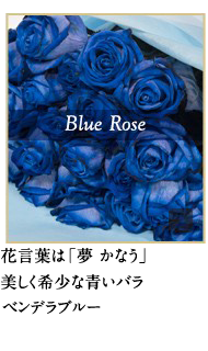 バラの花束専門店マミーローズ 本数を選べるブルーローズ花束 誕生日や記念日に年齢分の本数でプレゼント 青バラ 青いバラ ベンデラブルー