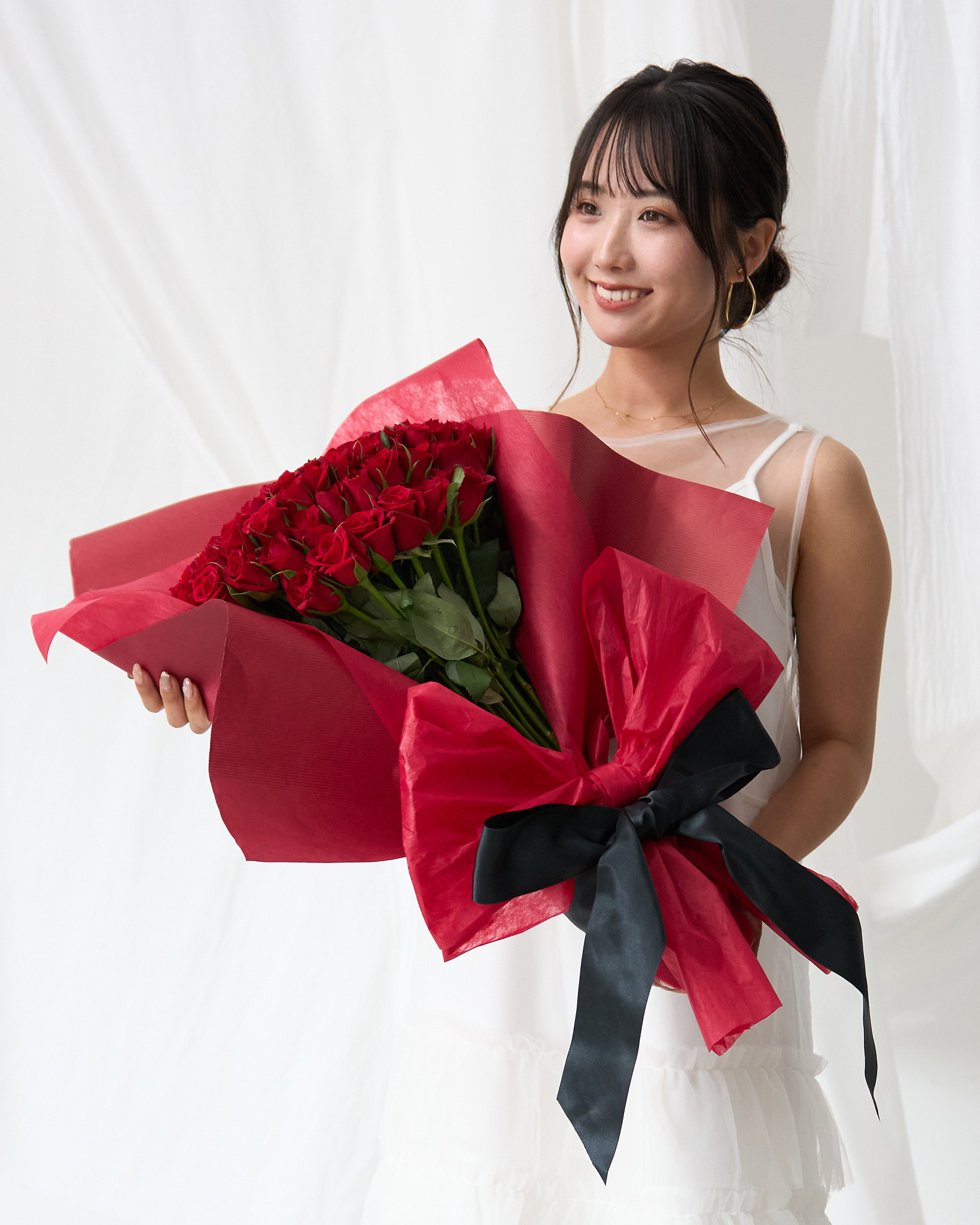 プレミアムラッピングのバラの花束をもっと見たい。 - マミーローズ