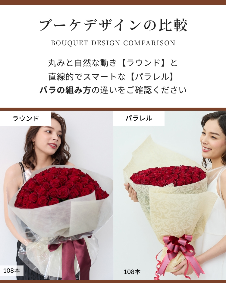 ブーケデザインの比較